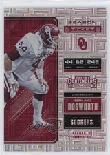 2018 Contenders Draft Picks Building Blocks Ticket /15 Brian Bosworth #14 10p3