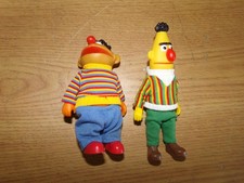 VINTAGE BERT & ERNIE PLASTIC FIGURES