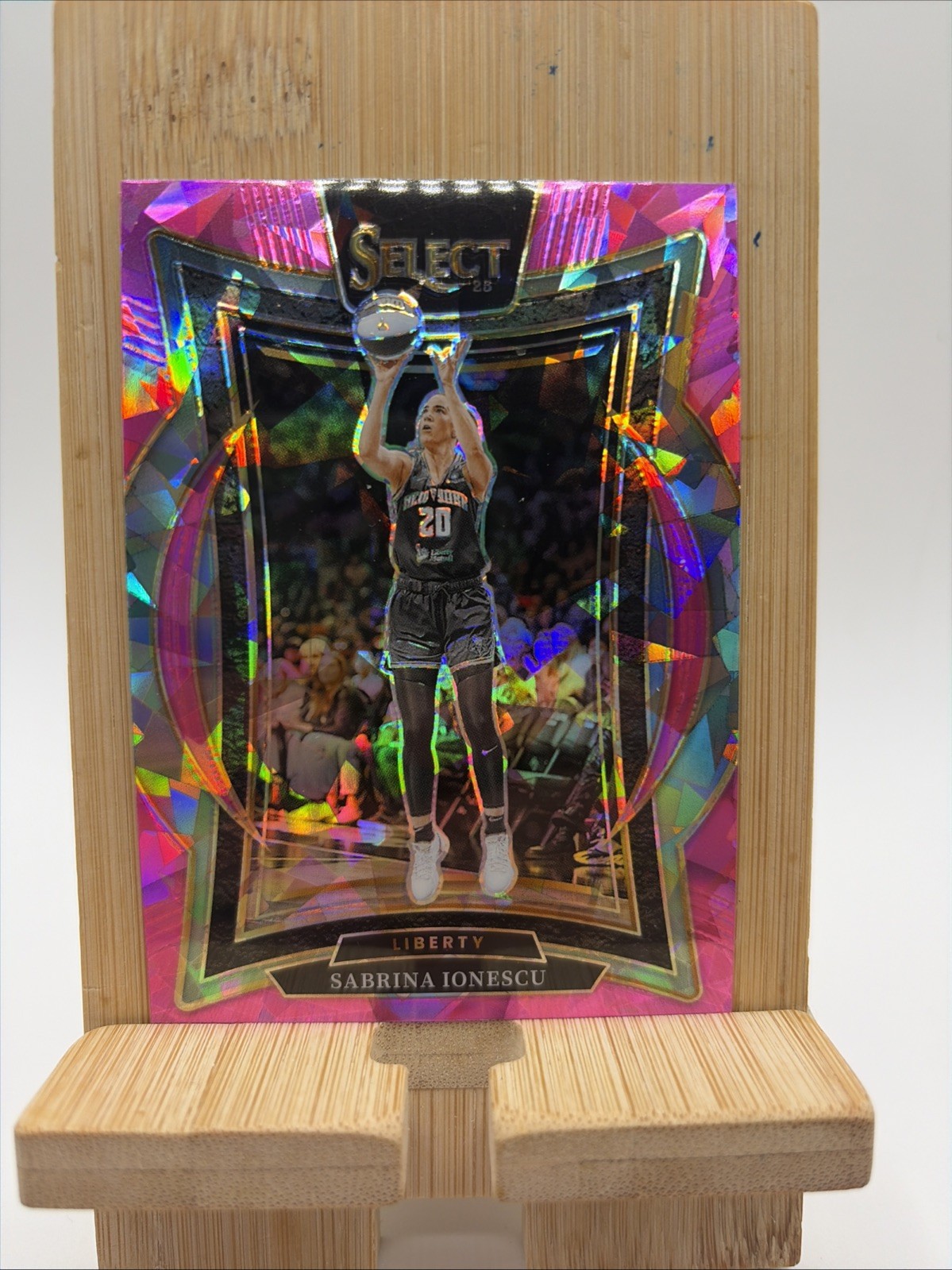 2025 Panini Select WNBA - Concourse Sabrina Ionescu #98 Pink Ice Prizm