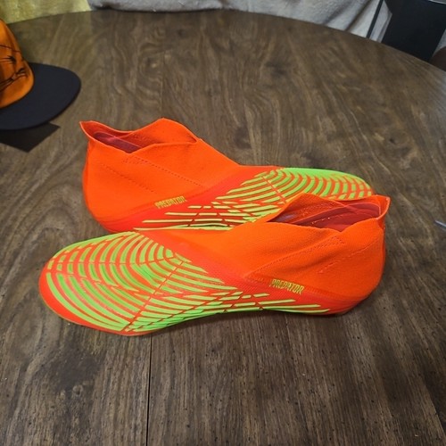 Adidas Predator Edge+ SG “Solar Red Green” Men’s Size 11 Soccer Cleats - Picture 4 of 13