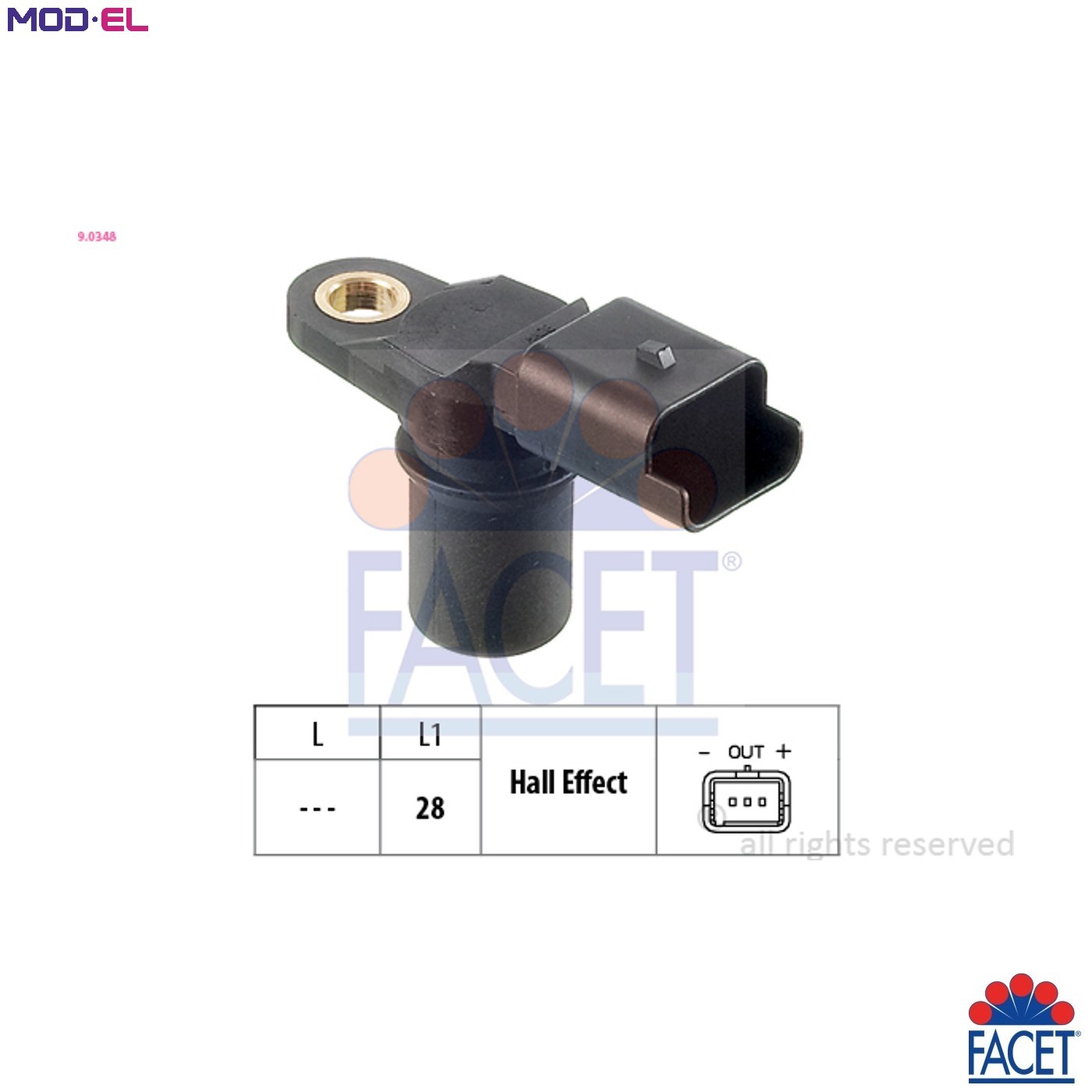 SENSOR RPM 9.0348 FOR RENAULT K9K710/702 1.5L 4cyl KANGOO Express