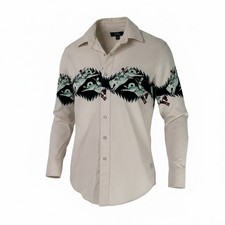 Panhandle Slim Men s M Western Pearl Snap Shirt Horse Cowboy Print Cotton