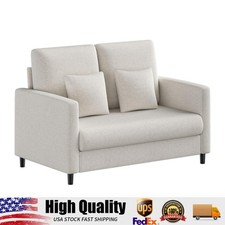 52" Loveseat Sofa for Living Room, Chenille Loveseat Couch with Padded Armrest