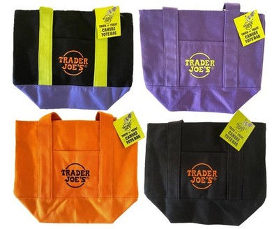 New Set of 4 Trader Joes Halloween Reuasable Halloween 13'' x 11'' x 6'' Tote Ba