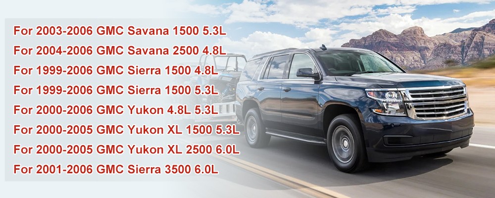 8 Pack For Chevy GMC 4.8L 5.3L 6.0L 8.1L Square Ignition Coil & Spark Plug Wire