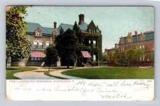Cleveland OH-Ohio, Tom L Johnson's Residence, Antique, Vintage c1907 Postcard