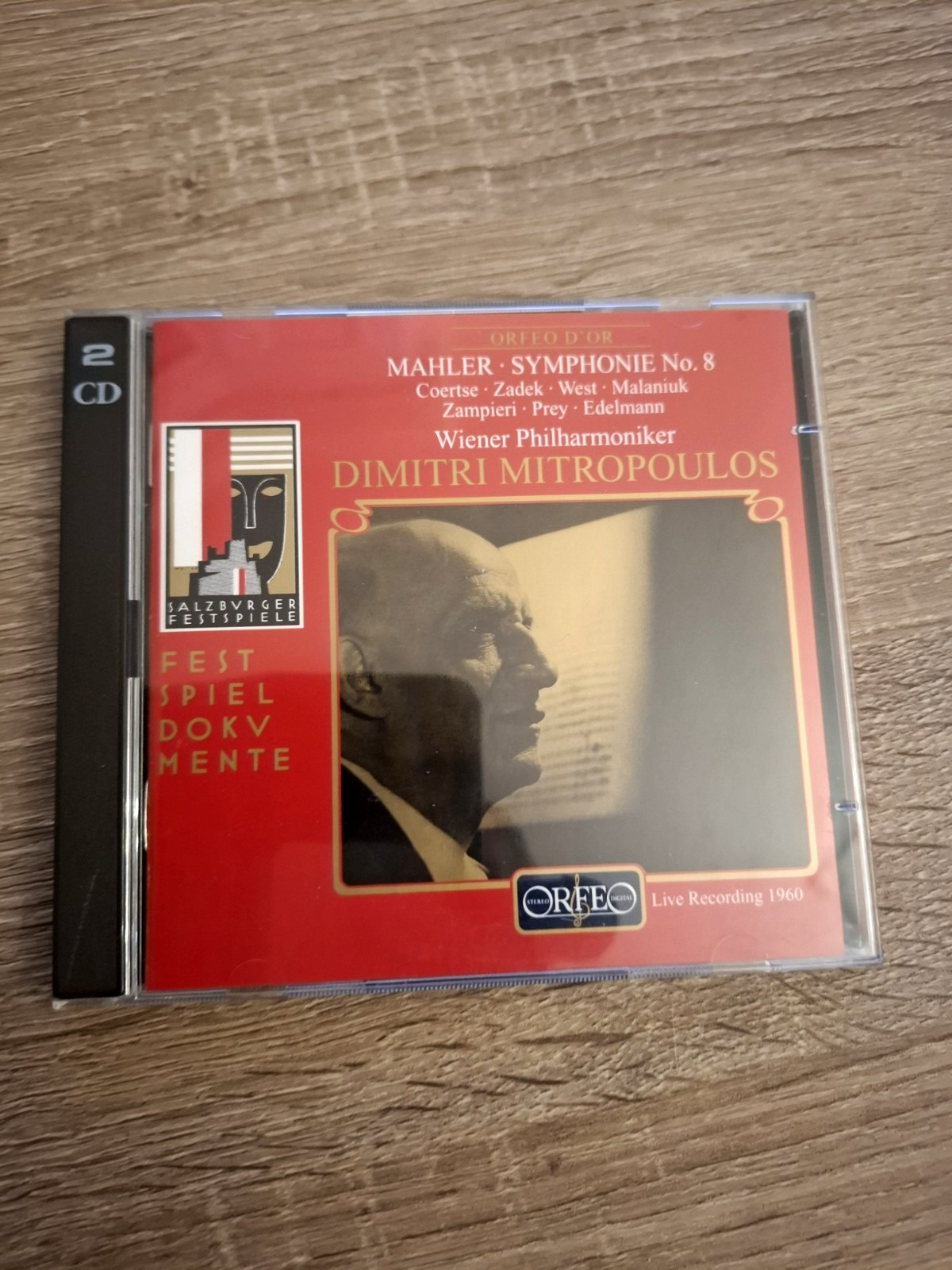 Gustav Mahler: Symphony No. 8: Dimitri Mitropoulos 2CD Set: Orfeo - C 519 992 B