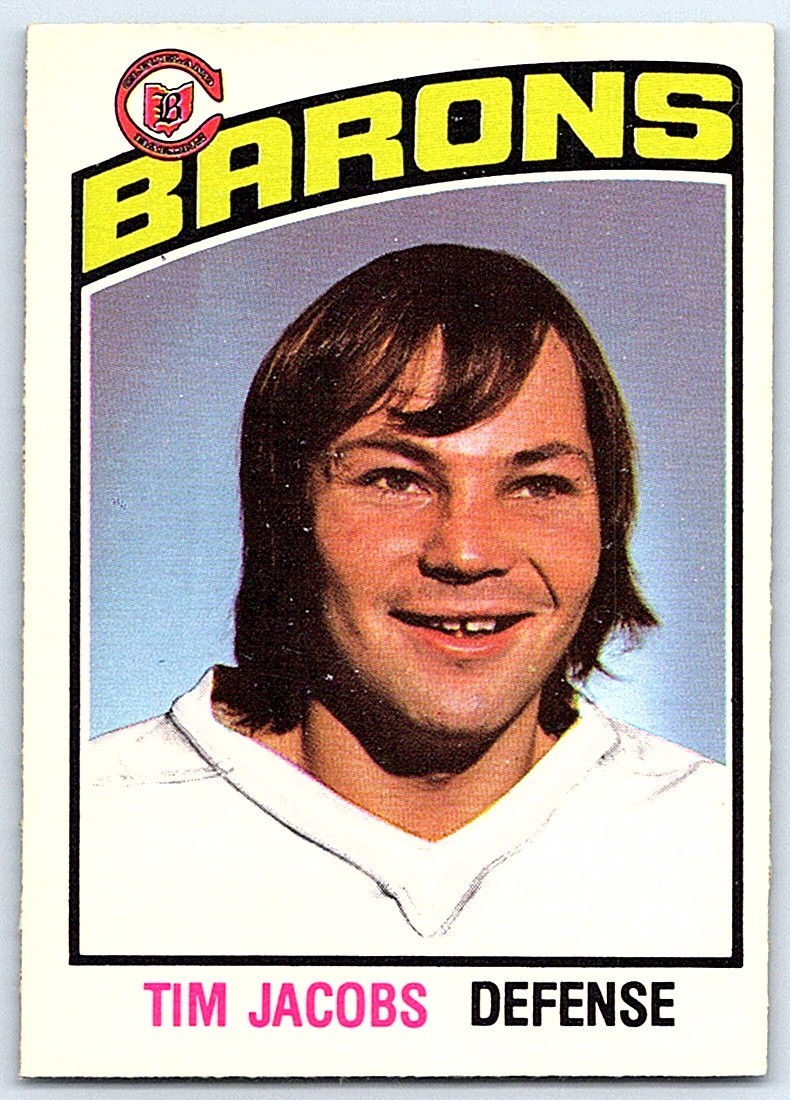 1976-77 O-Pee-Chee Tim Jacobs Rookie Cleveland Barons #370