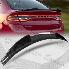 For 2013-2016 Dodge Dart V-Style Carbon Fiber Rear Duckbill Trunk Spoiler Wing