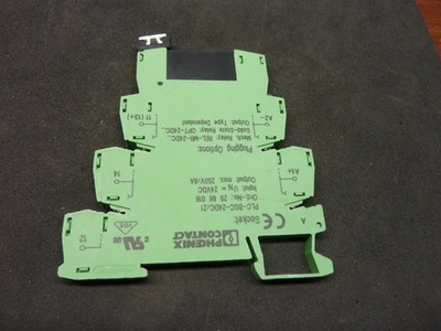 (Set of 5) Phoenix Contact PLC-BSC-24DC/21 Relay Modules with 2966618    (31181)