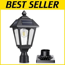 Art Deco Style Solar Light for Garden, Walkway; 100 Lumens