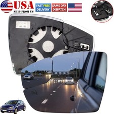 Left Driver Door Side Wing View Mirror Glass Heated For Ford Focus 2012-2018 Lhs