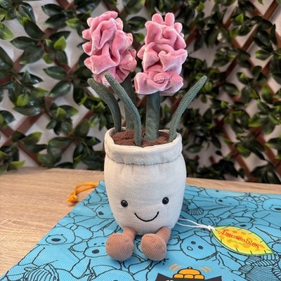  Hyacinth ジェリーキャット　ヒヤシンス お花　植木鉢 Jellycat Amuseable Hyacinth Retired Rare Plush Pink Flower Pot
