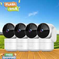4 Pack Indoor Security Camera 360  WiFi Night Vision Motion Detection