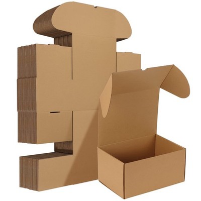 20 PCS 10x7x5 Inch Shipping Boxes Brown Corrugated Cardboard Mailer Carton