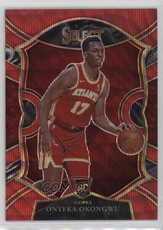 2020-21 Panini Select Concourse Red Wave Prizm Onyeka Okongwu #66 18jt