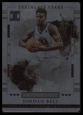 2017 PANINI IMPECCABLE JORDAN BELL SS-JB STAINLESS STARS 91/99 WARRIORS