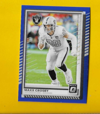 74773 	2025 Donruss Optic Blue #183 Maxx Crosby RAIDERS 222/249 BK$12