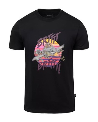 Helikon-Tex T-shirt (A10 Warthog) Baumwolle Print Klassischer Schnitt Schwarz