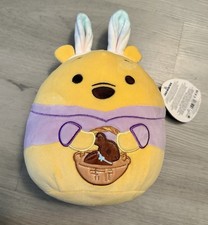 Squishmallow Kellytoy Plush Disney Winnie the Pooh w/Bunny Ears 8" Easter 2024