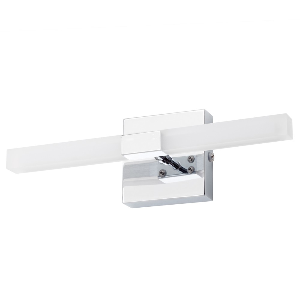 Litecraft Reno Bathroom Wall Light IP44 Rated Integrated LED - Polished Chrome