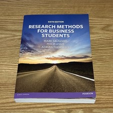Research Methods for Business Students Paperback