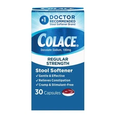 Colace Regular Strength Stool Softener for Gentle Effective Constipation...