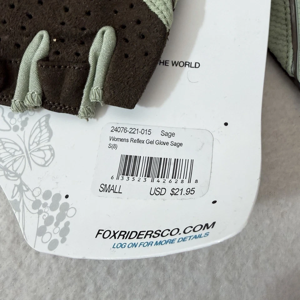 Fox Racing Women's Gel Gloves MX/Motocross Off-road Riding Dirt Bike Small Green - Image 3 of 4