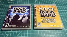 Sony PS3 Rock Band + Country Track Pack Tested Complete Lot