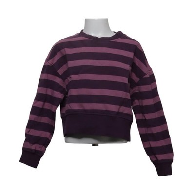 Mango, Sweatshirt, Größe: 140, Lila, Baumwolle, Streifen, Mädchen #cVK