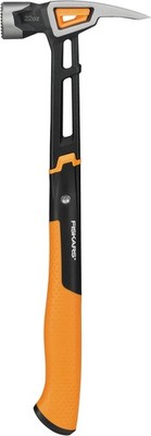 Fiskars Zimmermanns-Hammer IsoCore XXL zum Einschlagen der Nägel, Länge: 41 cm