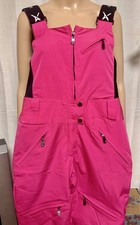 ARCTIX Women's Pink Snow Bib Pants S Water Wind Resistant Insulated Polyester