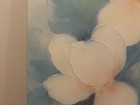 Vintage 80s 90s Floral Original Oil Painting Signed Cottage 20x16 Soft Romantic — photo 6