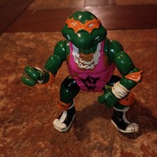 Shell Slammin Mike Michelangelo TMNT Ninja Turtles Vintage 1991 Playmates Figure