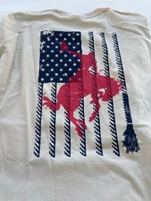 Men’s Hooey rope flag long sleeve T-shirt new size large