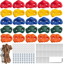 Rock Climbing Holds, Rock Climbing Wall for Kids Rock Wall Climbing Kit for Indo