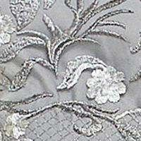 CITY STUDIO Womens Gray Sleeveless Full-Length Formal Gown Dress 1 - Picture 4 of 11