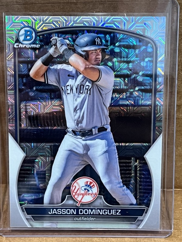 Bowman Chrome 2023 Jasson Dominguez #BCP-18 Yankees Mojo Refractor 