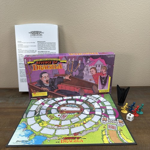 Vintage 1991 Revenge Of Dracula Classic Creepy Monster Board Games By Pressman