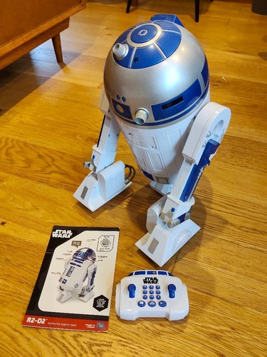 ThinkWay Toys Star Wars R2-D2 RC Robot with Voice, Projector & Program ...