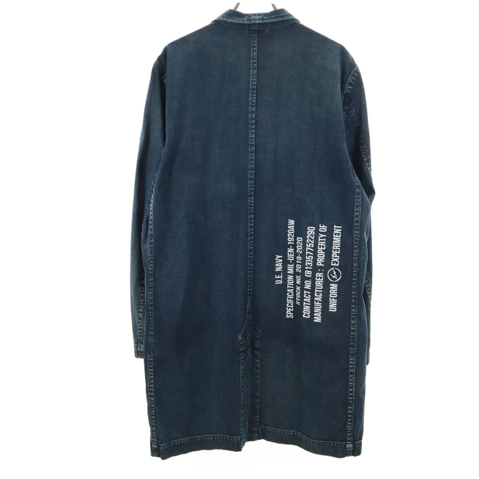 unused uniform experiment made in Japan Washed Shop Denim coat 1 8oz Soft Men's - Image 2 of 4
