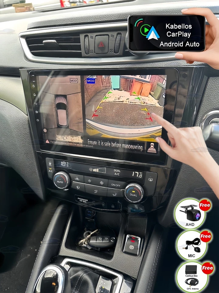 64G Android15 GPS FM Carplay Car Radio Stereo For Nissan X-Trail T32 Qashqai J11 - Image 2 of 4