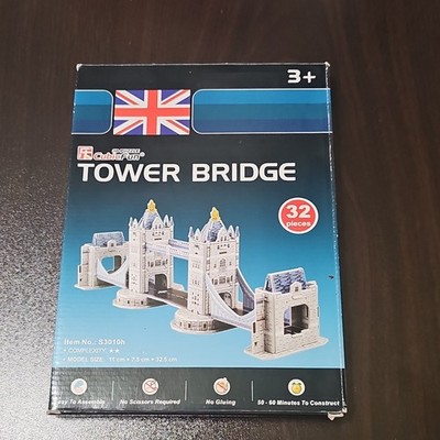 CubicFun Tower Bridge 3D Puzzle 32 Pieces Model Kit S3010h Architecture Theme
