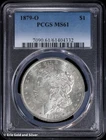 1879-O $1 Morgan Silver Dollar PCGS MS61