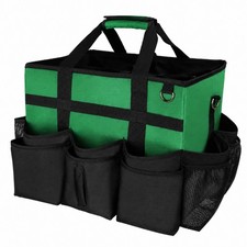 Cleaning Supplies Organizer with Wheels Rolling Wheeled Organizer Bag Adjustable