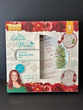 The Pioneer Woman Cheerful Rose Sharing Plate Set 2pcs....Holiday Edition