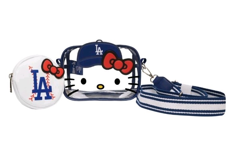 Dodgers(ドジャーズ)ハローキティナイト記念品　ポーチ　バッグ Los Angeles Dodgers Hello Kitty Crossbody Bag SGA 8/05/25