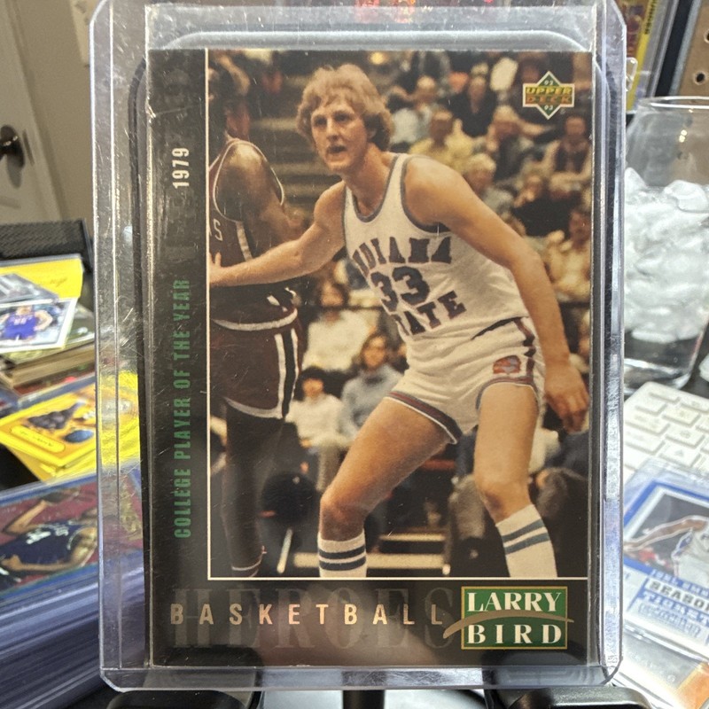 Upper Deck 1993 Basketball Heroes Larry Bird College Player of Year #19/27