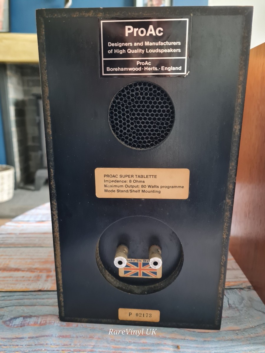 PROAC SUPER TABLETTE SPEAKERS RARE WALNUT FULLY UPGRADED NEW