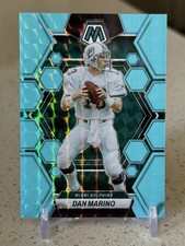 2023 Panini Mosaic Football Dan Marino BLUE FLUORESCENT /15 #147- Miami Dolphins